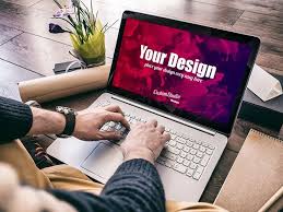 Man Working With Laptop Psd Mockup Mockup Psd Website Mockup Psd Mockup