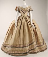 Shop top designers and asos design! 1860 Cream Silk Evening Dress Fashion History Timeline