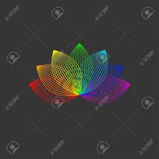What color is yoga lotus. Lotus Line Color Icon Yoga Logo Flower With Linear Petals Spa Or Beauty Salon Icon Isolated Vector Royalty Free Cliparts Vectors And Stock Illustration Image 121517585