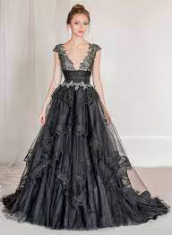 Black Tulle And Lace Evening Gown Black Wedding Dress Black Etsy In 2021 Black Wedding Dresses Black Wedding Gowns Evening Gowns