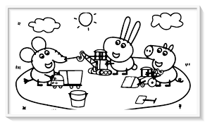 Peppa Pig Para Colorear Grande
