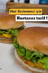 TAVUK BURGER köftesi Ev yapımı ! , Köftesi için ; , - 400 g tavuk göğsü, - 5 yemek kaşığı galeta unu, - 1 adet küçük soğan, - 1 diş sarımsak, - 7-8 dal maydanoz, - Yarım kırmızı dolmalık biber, - 1 ...
