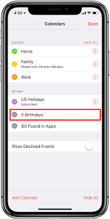 Navigate to the profile of the user you want to find a birthday for by tapping the magnifying glass icon at the. How To See Birthdays In The Calendar App On Iphone Ipad And Mac