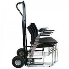 Our heavy duty metal chairs are constructed of welded steel with reinforced frames for superior strength. Chair Trolley Sack Truck Stacking Chairs Metal With Pneumatic Wheels