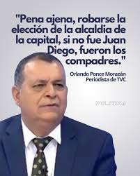 Una persona que, anteriormente aspiró a diputado por el partido Nacional,  el periodista Orlando Ponce, que ganó y se la robaron para dársela al ahora  fallecido Oswaldo Ramos Soto, ahora se refiere