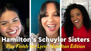 Ciara renee, leslie odom jr., phillipa soo & renée. Play Along With The Schuyler Sisters As They Sing And Try To Finish The Hamilton Lyric
