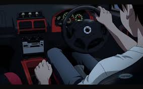 Takumi Fujiwara Initial D Subaru Impreza Sti Type R Initial D Car Animation Art Cars