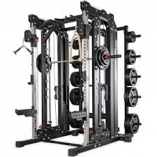 Half Rack Smith Machine Multigrip Chin Up Cable Crossover