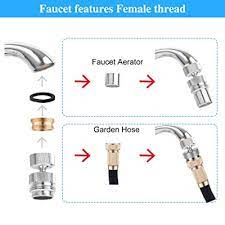 Designed to fit most tubular drain application, this universal adapter is constructed from pvc plastic and fits all faucet brands. Buy Faucet Adapter To Garden Hose Kitchen Sink Aerator Bathroom Sink Aerator Garden Hose Adapter For 360 Degree Swivel Garden Hose Sink Faucet Adapter Female Kitchen Faucet Aerator Online In Indonesia B08v8fn3nk