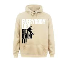 Men's Orange Cool Shirts Everybody Lies Dr House Sportswear Get Over It  Funny Sweater Youth Slim Fit Sweatshirt