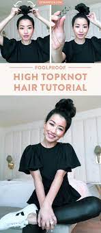 Hair Tutorial Messy Top Knot Bun With Volume Top Knot Hairstyles Hair Knot Tutorial Easy Everyday Hairstyles