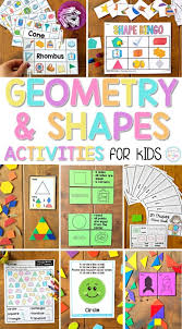 These kindergarten activities are the best at letting kids interact, play, move, and work with important learning. Geometry And Shapes For Kids Activities That Captivate