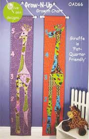 Grow N Up Growth Chart Sewing Pattern Embroidery Designs