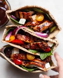 Sprinkle with lemon juice and olive oil. Barbecue Chicken Pita Pockets The Daley Plate