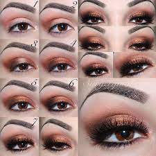 Rose Gold Shimmery Eye Makeup Tutorial I Love Cute Makeup Eye Makeup Tutorial Brown Eye Makeup Tutorial Natural Eye Makeup