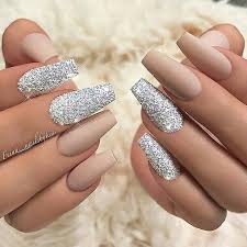 They've been popular for years on social media, but scroll. These Coffin Nail Designs Ideas Are Goals Silver Glitter Nails Nail Designs Summer Acrylic Nail Designs