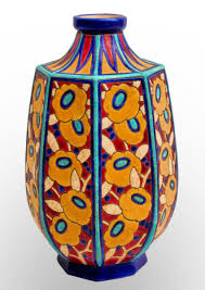 Vase Longwy Art Deco 1934 Pieces De Forme En Faience Art Deco Design Art Deco Motif Art Deco
