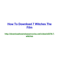 We did not find results for: How To Download 7 Witches The Film By Frank Seamons Issuu