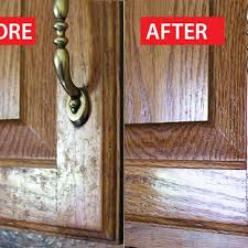 For the former, rubbing the hardware with a damp rag will do. How To Clean Grease From Kitchen Cabinet Doors Hunker Clean Kitchen Cabinets Cleaning Hacks Deep Cleaning Tips