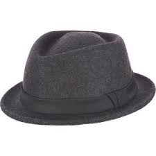 Black Rivet Wool Porkpie Hat Hats Black Wool