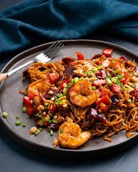 Spicy Kung Pao Prawn Noodles Marion S Kitchen Recipe Asian Recipes Kitchen Recipes Spicy Prawns