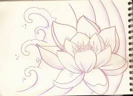 Lotus Flower Sketch 1 By Purpleriot On Deviantart Flower Sketches Lotus Drawing Lotus Flower Drawing