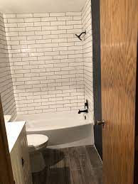 While they do come in many different sizes, 3 x 6 subway tile is by far the most common and was actually their original intended dimensions. Small Bathroom Remodel Bathrooms Remodel Guest Bathroom Remodel Small Bathroom Remodel