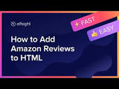 Amazon Reviews | Add Amazon widget on HTML website (free and ...