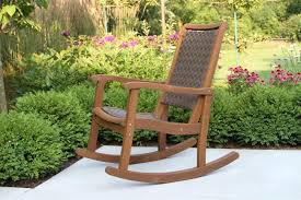 It is hard to make any top zero gravity chair list without lafuma brand. Brown Wicker And Eucalyptus Wood Outdoor Rocking Chair