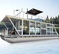 11.5m Super Luxury Aluminum Pontoon Boat House Modern Style Floating Hotel