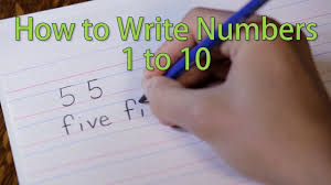 How To Write From 1 To 10 Kids Learn The Numbers Youtube