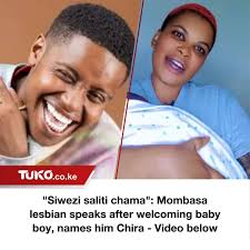 Manzi wa Mombasa, a staunch LGBT member, recently gave birth to a bouncing  baby boy. The Mombasa-based TikToker said she sold land to raise KSh  600,000 to have the kid, clearing rumours