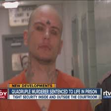 Quadruple murder suspect given 4 life sentences