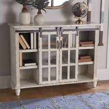 This Gently Distressed Console Table Has Ample Shelving Space Perfect For Storing Books And Decretive D Unique Furniture Pieces Furniture Resin Patio Furniture