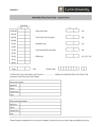 Acrws is an automated cash reconciliation research tool that is used to aid in the daily and monthly reconciliation processes of usda agencies' data to treasury's financial. Cash Register Float Template Fill Online Printable Fillable Blank Pdffiller