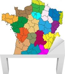 Regiony podzielone są na okręgi administracyjne tzw. Plakat Mapa Wektorowa Regiony Francja Pixers Zyjemy By Zmieniac