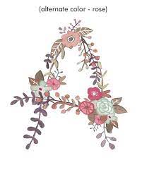 Anda sedang mencari nama bayi huruf f, parents? A Floral Print Initial Art Print Floral Letter In 2021 Initial Art Floral Illustrations Floral Letters