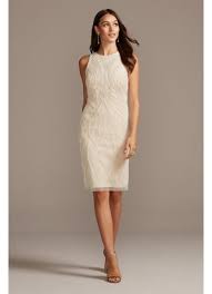 Buy petite & plus size special occasion dresses at tbdress, which provide various style and color dresses for special occasion. Bead And Sequin Mesh Overlay Shift Dress David S Bridal