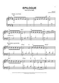 Epilogue From La La Land Clarinet Music Music Chords Piano Sheet Music