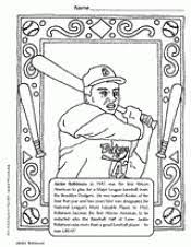 Robin hood coloring pages 20 glamorous jackie robinson page free. Jackie Robinson Coloring Page Black History Month Printable Grades K 5 Teachervision