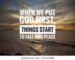God grant me the serenity to accept the things i cannot change, the courage to change the things i can, and the wisdom to know the difference. Quote When We Put God First Stock Photo Edit Now 1672572886