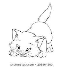 77,791 kitten clip art images on gograph. Small Kitten Clipart Black And White Novocom Top
