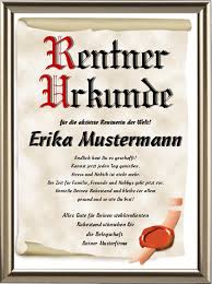 Karte, umschlag und farbe innenseite: Zum Ruhestand Endlich Rente Rente Urkunden Shop24