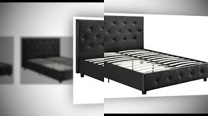 Dhp dakota upholstered faux leather platform bed. Dhp Dakota Upholstered Faux Leather Platform Bed Youtube