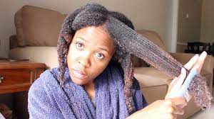 Set on low temperature and flat iron with. How To Stretch Your Natural Hair Without Heat Video Fabwoman