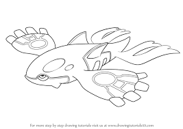 Kyogre Is One Of The Character Of Pokemon Serial And It Is Very Famous In Children Here We Are Goi Pokemon Coloring Pokemon Coloring Pages Bird Coloring Pages