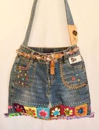 Modelos De Sacolas De Jeans Deryasi Creations Calcas Creations Deryasi In 2020 Jeans Bag Blue Jean Purses Denim Bag