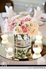 Mirror And Candles Wedding Centerpiece Ideas Unique Wedding Centerpieces Candle Wedding Centerpieces Wedding Centerpieces
