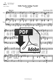 Hirten erst kundgemacht, durch der engel halleluja. Franz Gruber Stille Nacht Heilige Nacht Pdf Solo Song Bells Webstore