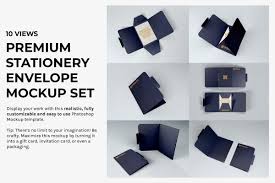 Premium Envelope Mockup Set In 2020 Photoshop Mockup Mockup Portfolio Brochures